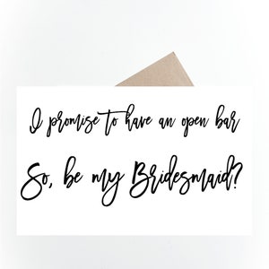 Funny Bridesmaid Proposal Card Printable Bridesmaid Proposal - Etsy