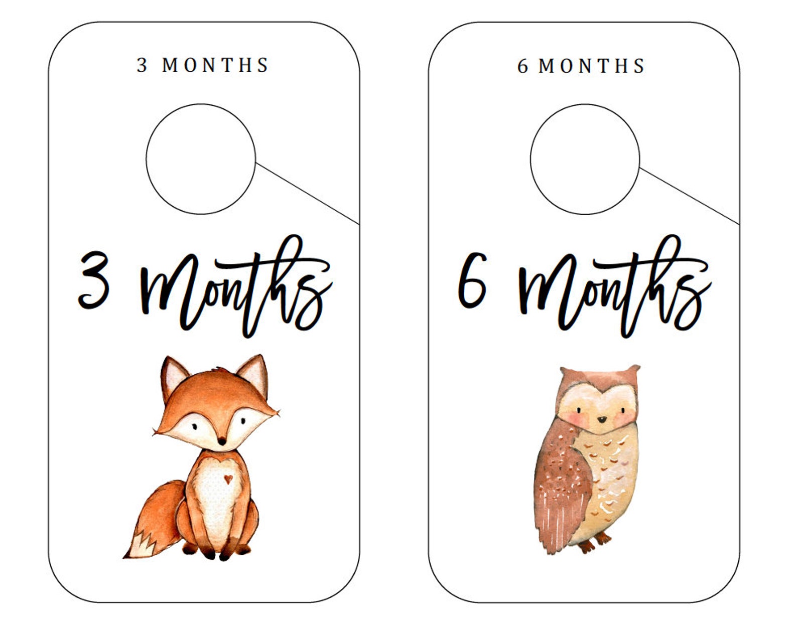 Baby Closet Divider Woodland Theme Nursery Decor Closet Etsy