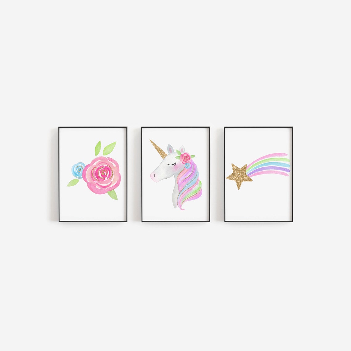 Unicorn Wall Art Unicorn Printable Nursery Decor Unicorn - Etsy