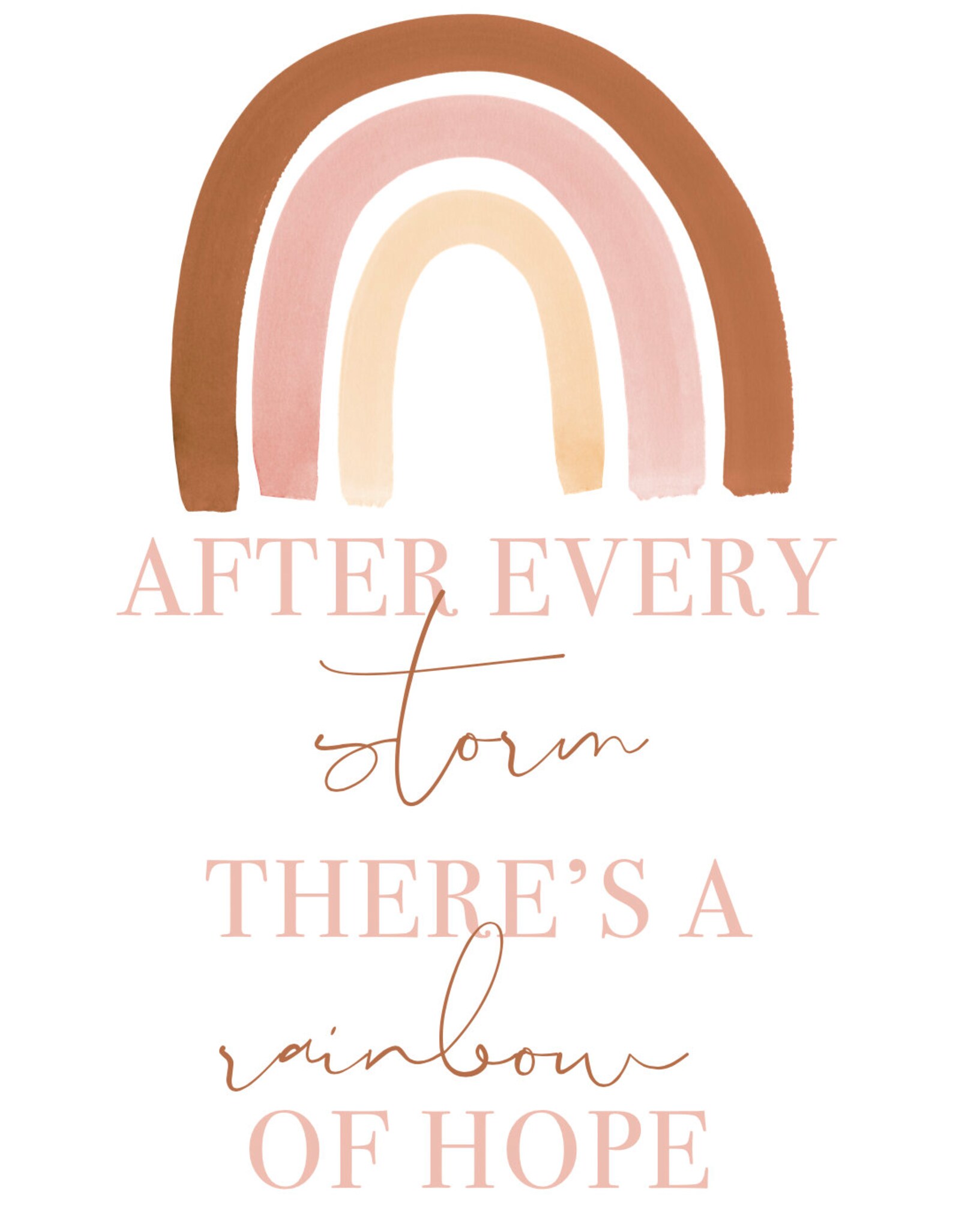 Printable Nursery Wall Art Rainbow Baby Decor Rainbow - Etsy