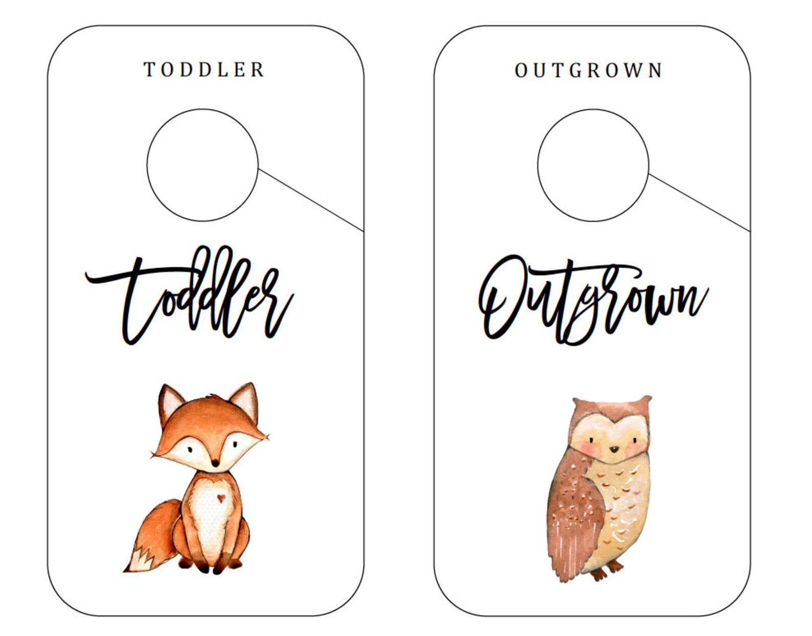 Baby Closet Divider Woodland Theme Nursery Decor Closet Etsy