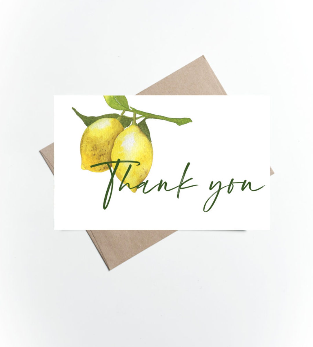 Lemon Thank You Cards Summer Thank You Cards Baby Shower - Etsy