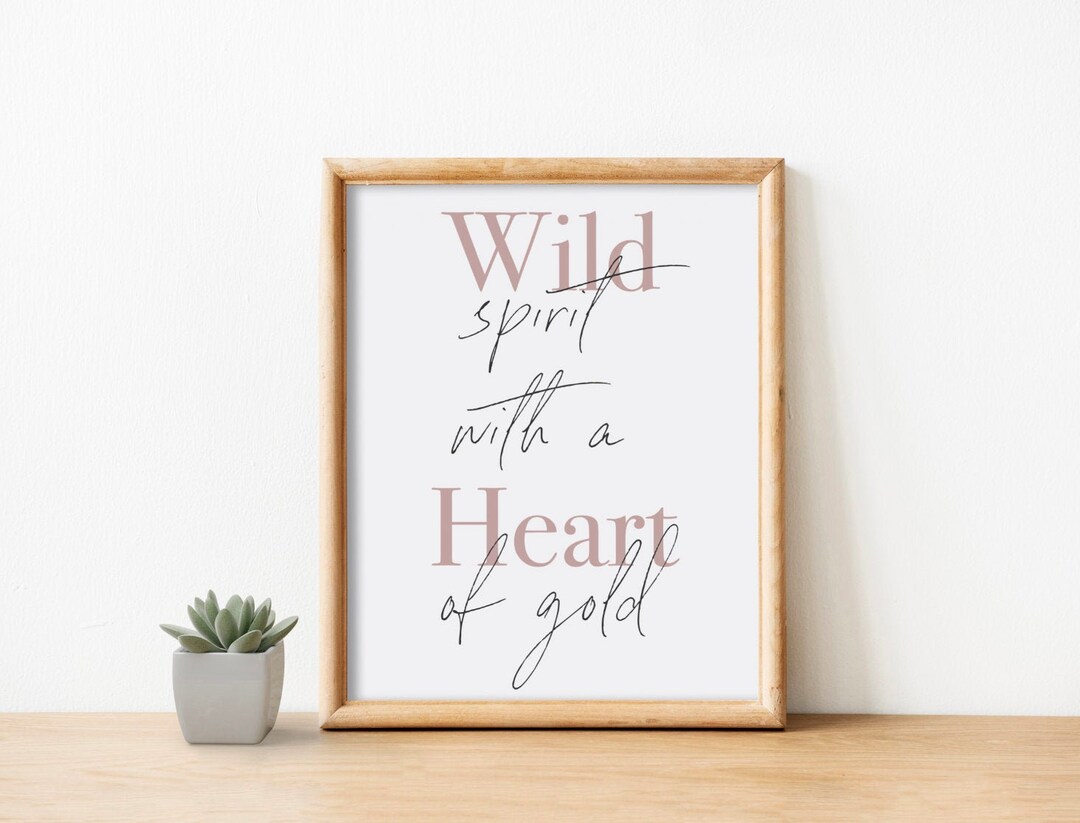 Blush Pink Quote Wall Art Nursery Decor Girl Bedroom Wall Etsy