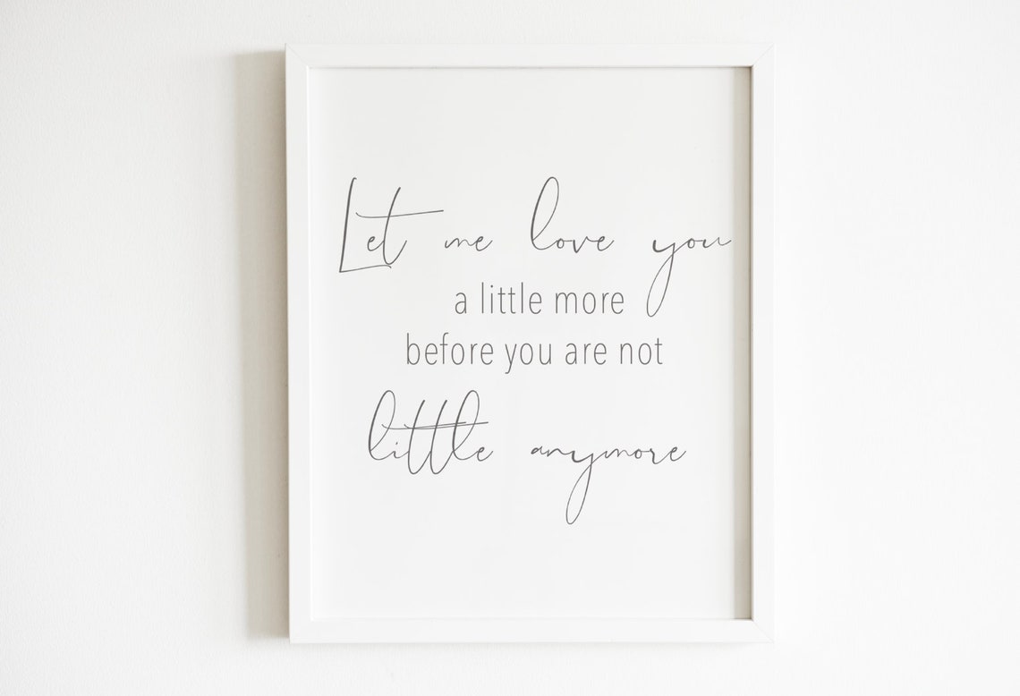 Nursery Wall Art Quotes Printable Nursery Decor Baby Girl Etsy