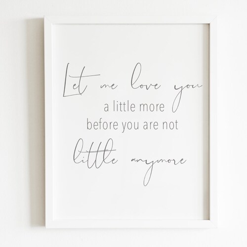Nursery Wall Art Quotes Printable Nursery Decor Baby Girl - Etsy