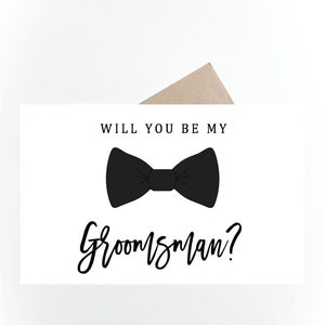 Groomsmen Card, Printable Groomsmen Proposal Card, Ask Groomsmen ...