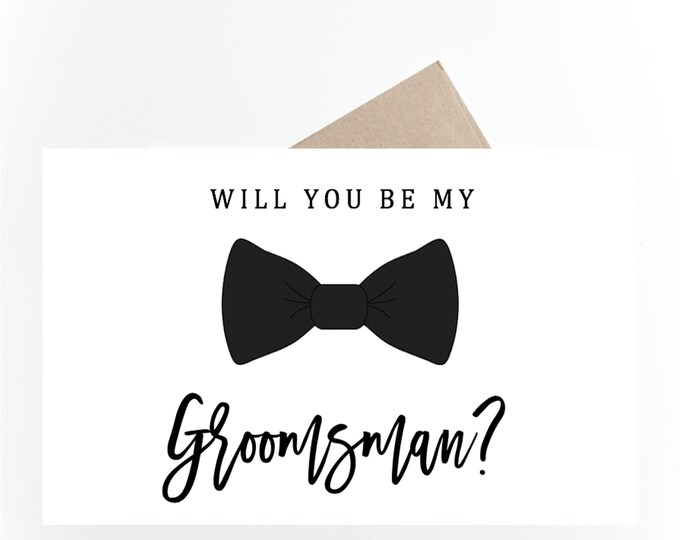 Groomsmen Card, Printable Groomsmen Proposal Card, Ask Groomsmen ...