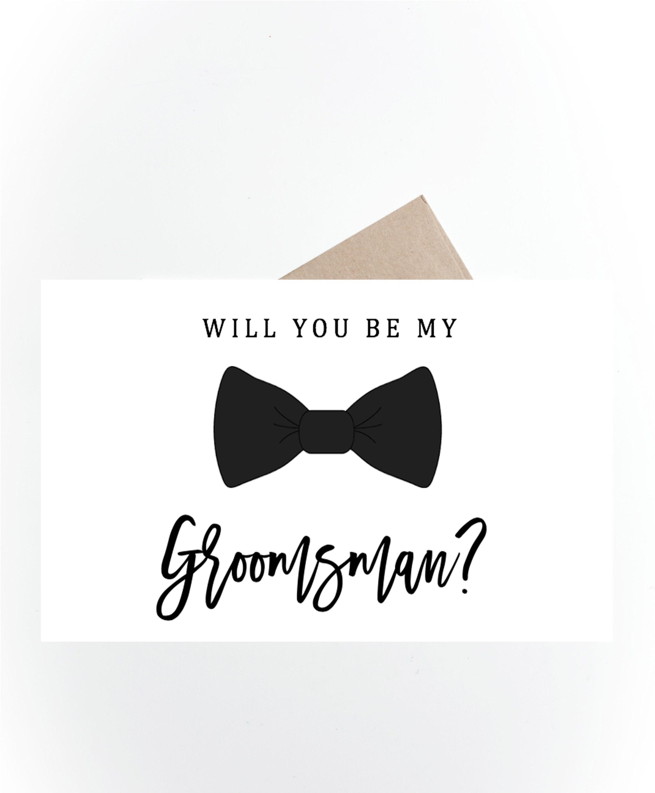 Groomsmen Card Printable Groomsmen Proposal Card Ask Groomsmen
