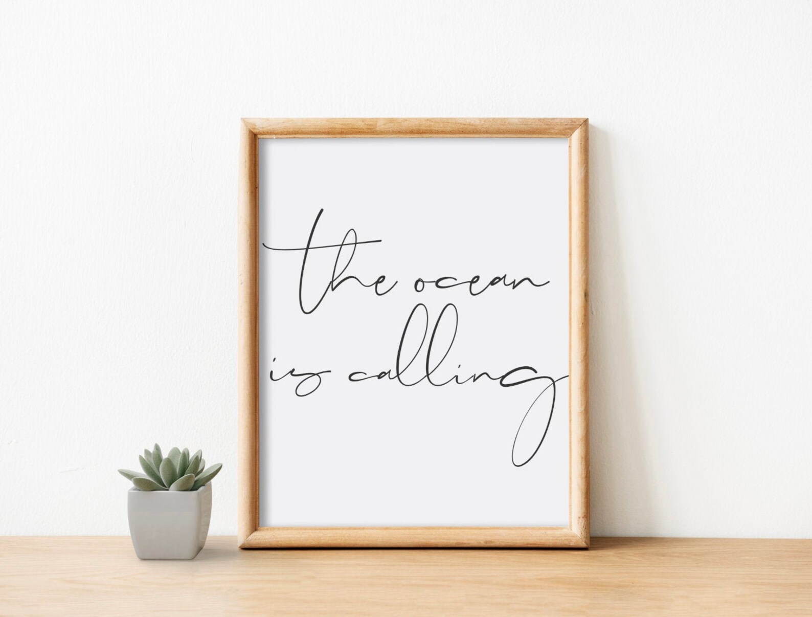 The Ocean is Calling Beach Wall Art Beach House Decor | Etsy