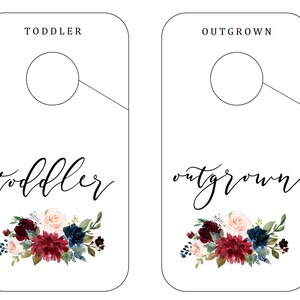 Baby Closet Dividers Printable Closet Dividers Floral - Etsy