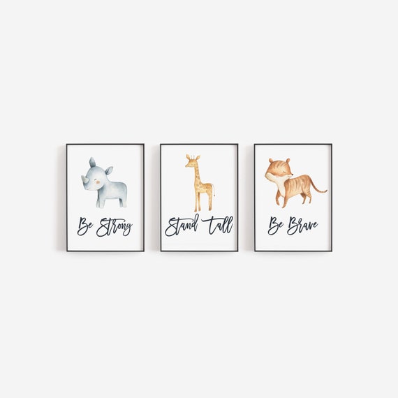 safari wall art nursery