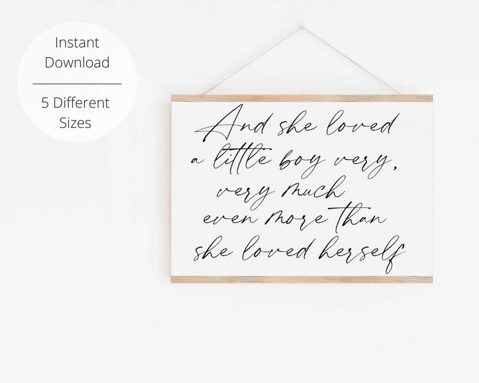 Baby Boy Nursery Quotes Boy Nursery Decor Printable Nursery Etsy