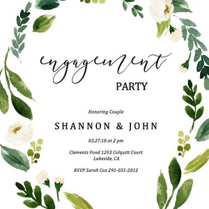 Printable Invitation Engagement Party Invitation Rustic Etsy Printable Invitation Engagement Party Invitation Rustic Etsy