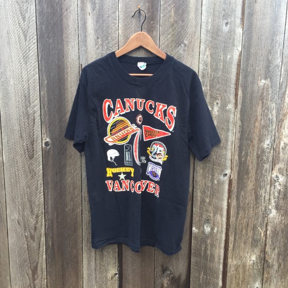 vancouver canucks vintage t shirt