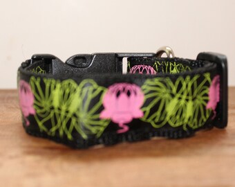 Jungle Flowers Dog Collar, Leash, or Matched Set