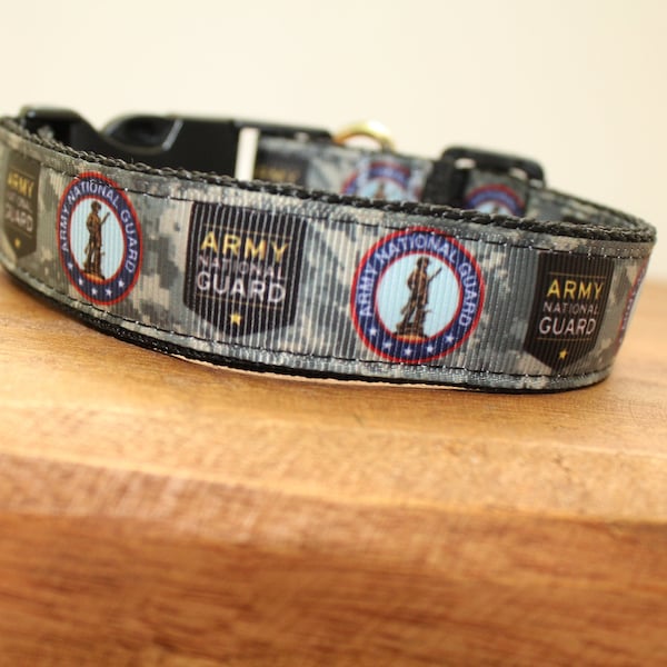 US Army National Guard Dog Collar, Leash, or Matched Set....also available for WHOLESALE