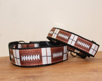 Collier pour chien imprimé de football, laisse ou ensemble assorti.... également disponible pour WHOLESALE