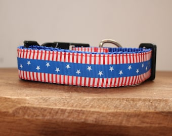 American Flag Dog Collar, Leash or Matched Set...also available for WHOLESALE