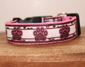 Who Rescued Who Dog Collar, Leash, or Matched Set...also available for WHOLESALE
