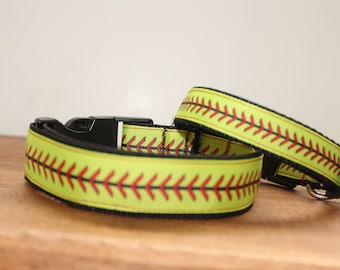 Softball dog collar Clearance