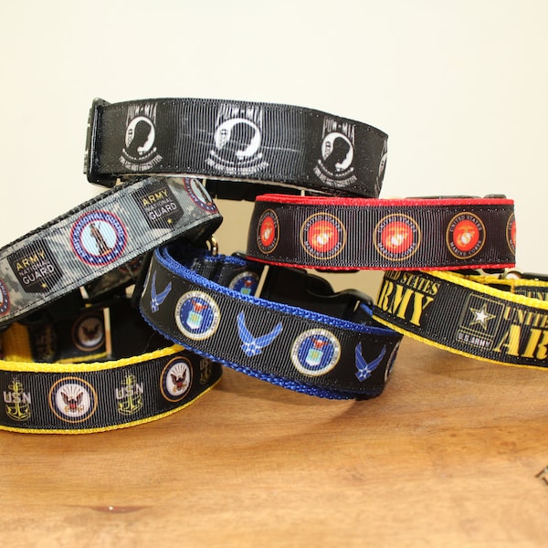 US Military Support/Pride Dog Collar, Leash, or Matched Set....also available for WHOLESALE