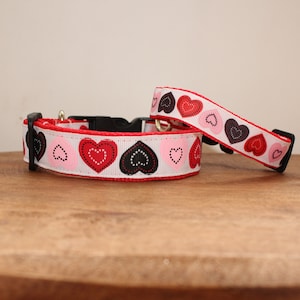 Valentine&#39;s Day Dog Collar, Leash, or Matched Set....also available for WHOLESALE
