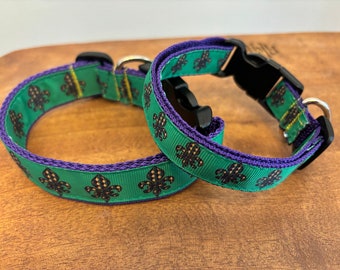 Collier, laisse ou ensemble assorti à carreaux Fleur di Leis pour chien... également disponible en GROS