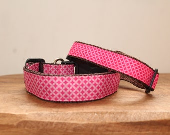 Pink Moroccan Dog Collar, Leash, or Matched Set....also available for WHOLESALE