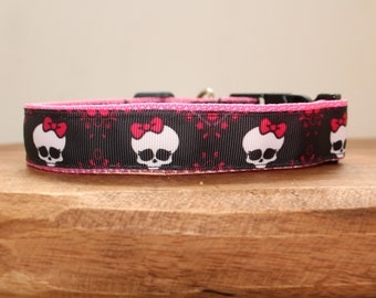 Girlie Skulls Dog Collar, Leash, or Matched Set...also available for WHOLESALE