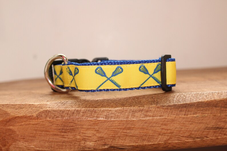 Yellow and Blue Lacrosse Dog Collar Leash or Matched Etsy