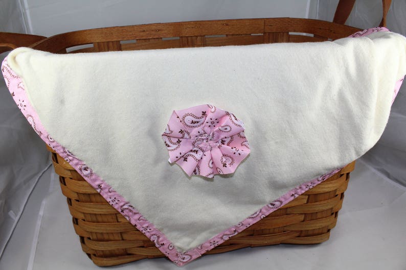 Pink Lined Hemp Baby Blankie