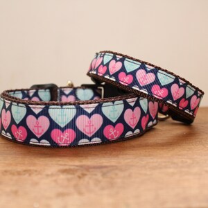 Anchor Hearts Dog Collar, Leash, or Matched Set....also available for WHOLESALE