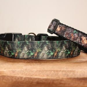 Green Camouflage Dog Collar, Leash, or Matched Set....also available for WHOLESALE