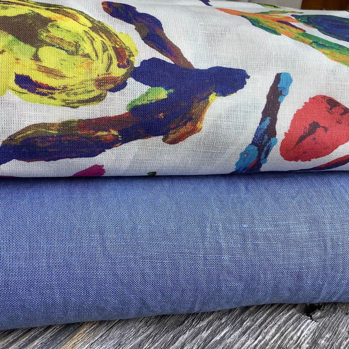 Washed linen fabric by the yard for clothes Softened linen Etsy
