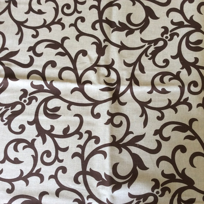Natural Linen Fabric By The Meter Natural fabric with print