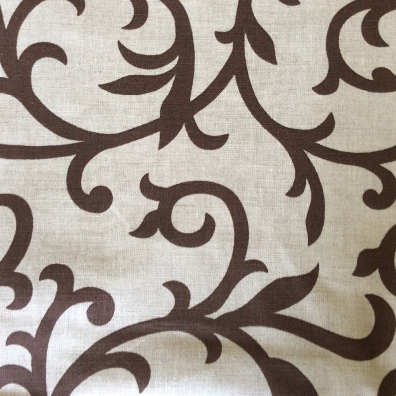 Natural Linen Fabric By The Meter Natural fabric with print