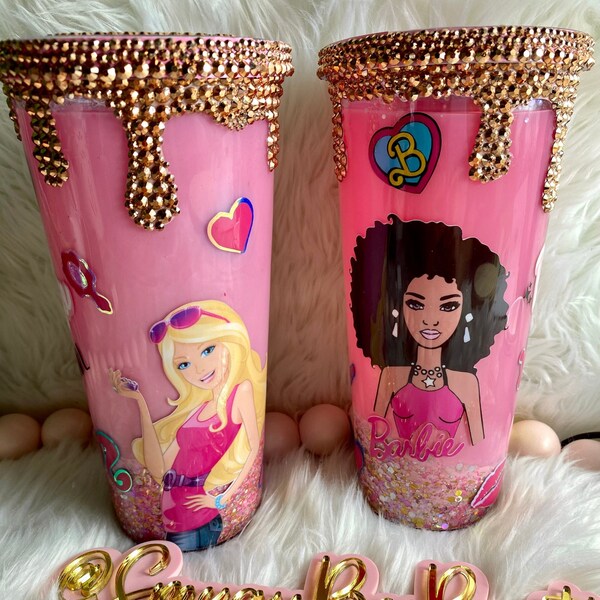 Barbie Pink Starbucks Tumbler Etsy Canada