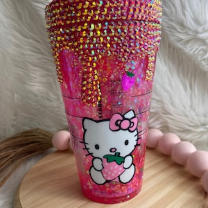 Kittys Cat Hello Tumbler Cup, Kitty Cat Starbucks Tumbler, Pink Hello Cat Tumbler, Kitty and Friends Tumbler, Kittys Tumbler, Hello Kittys