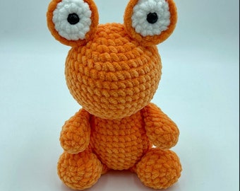 Frankie the Frog amigurumi crochet pattern