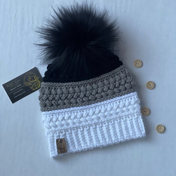 Harvest Braid Beanie crochet pattern by Sheepish Stitches | Fall | Cap | Toque | Hat | Autumn | Winter Fashion | Accessories