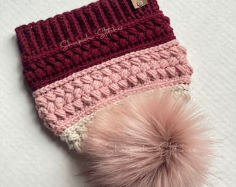 Harvest Braid Beanie Crochet Pattern by 