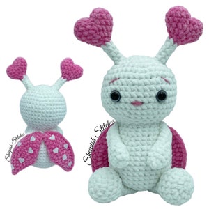 Cupid the Cuddlebug Crochet Pattern by Sheepish Stitches | Amigurumi Crochet | Lovebug | Crochet Animal | Kids