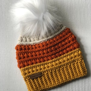 Mountain Ridge Beanie Crochet Pattern by Sheepish Stitches Toque Hat Cap Autumn Fall Winter Crochet Fashion Accessories image 9