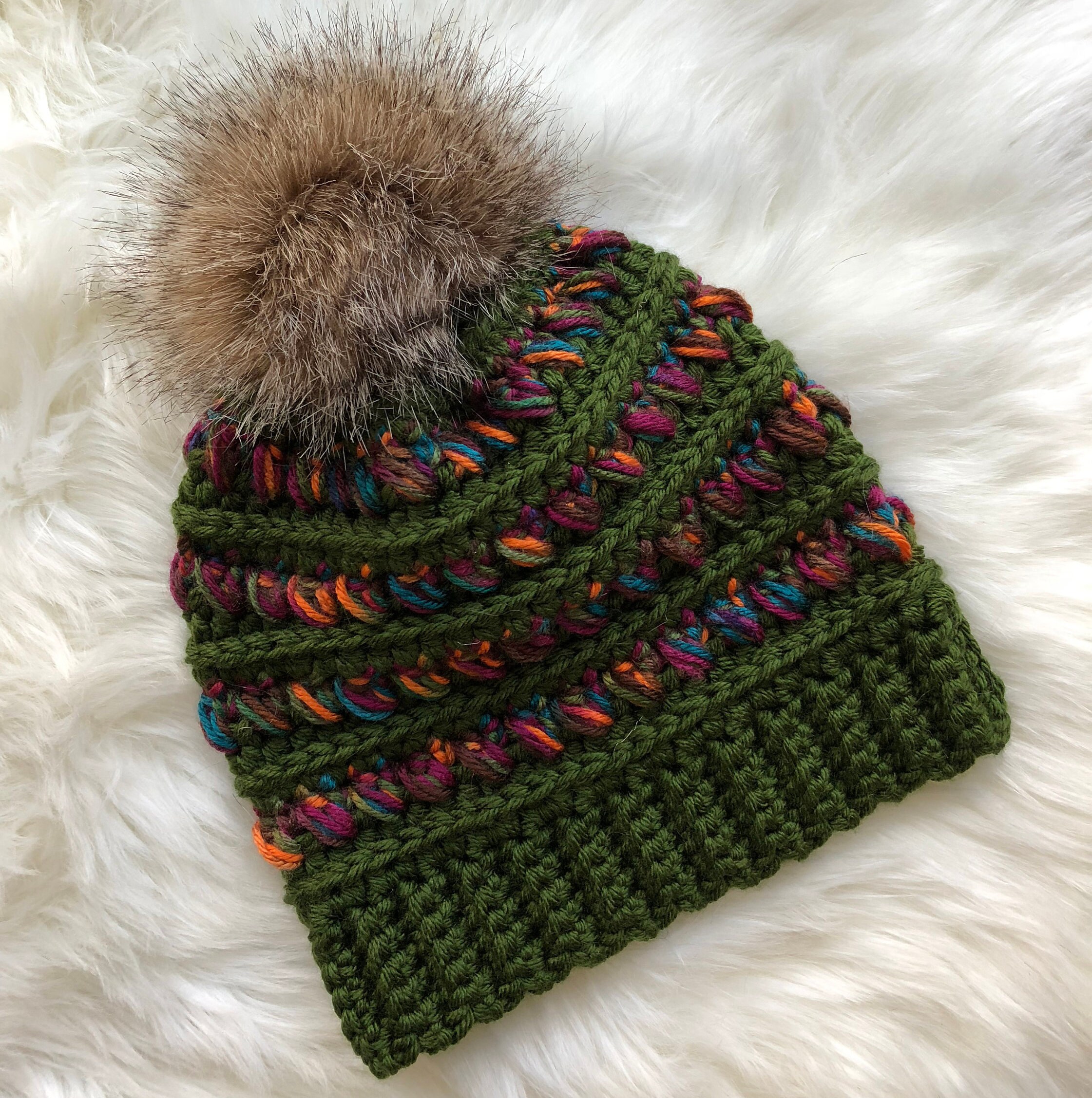 Mountain Ridge Beanie Crochet Pattern 