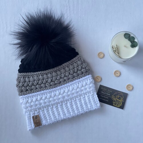 Harvest Braid Beanie Crochet Pattern by 