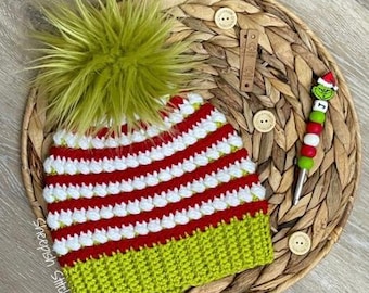 Mountain Ridge Beanie Crochet Pattern by Sheepish Stitches|Toque|Textured Winter Hat – Confident Beginner to Intermediate Pattern