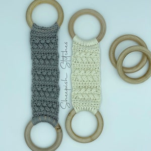 Braided Towel Ring Crochet Pattern Sheepish Stitches | Kitchen Towel Topper | Dish Towel Decor |