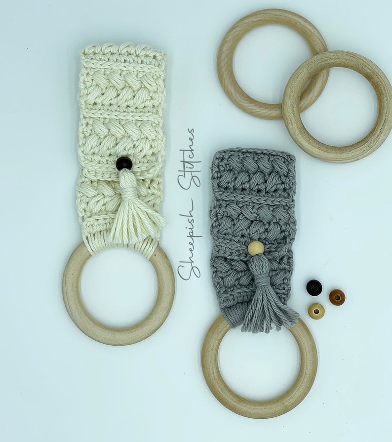 Braided Boho Towel Ring Crodhet Pattern by Sheepish Stitches - Etsy