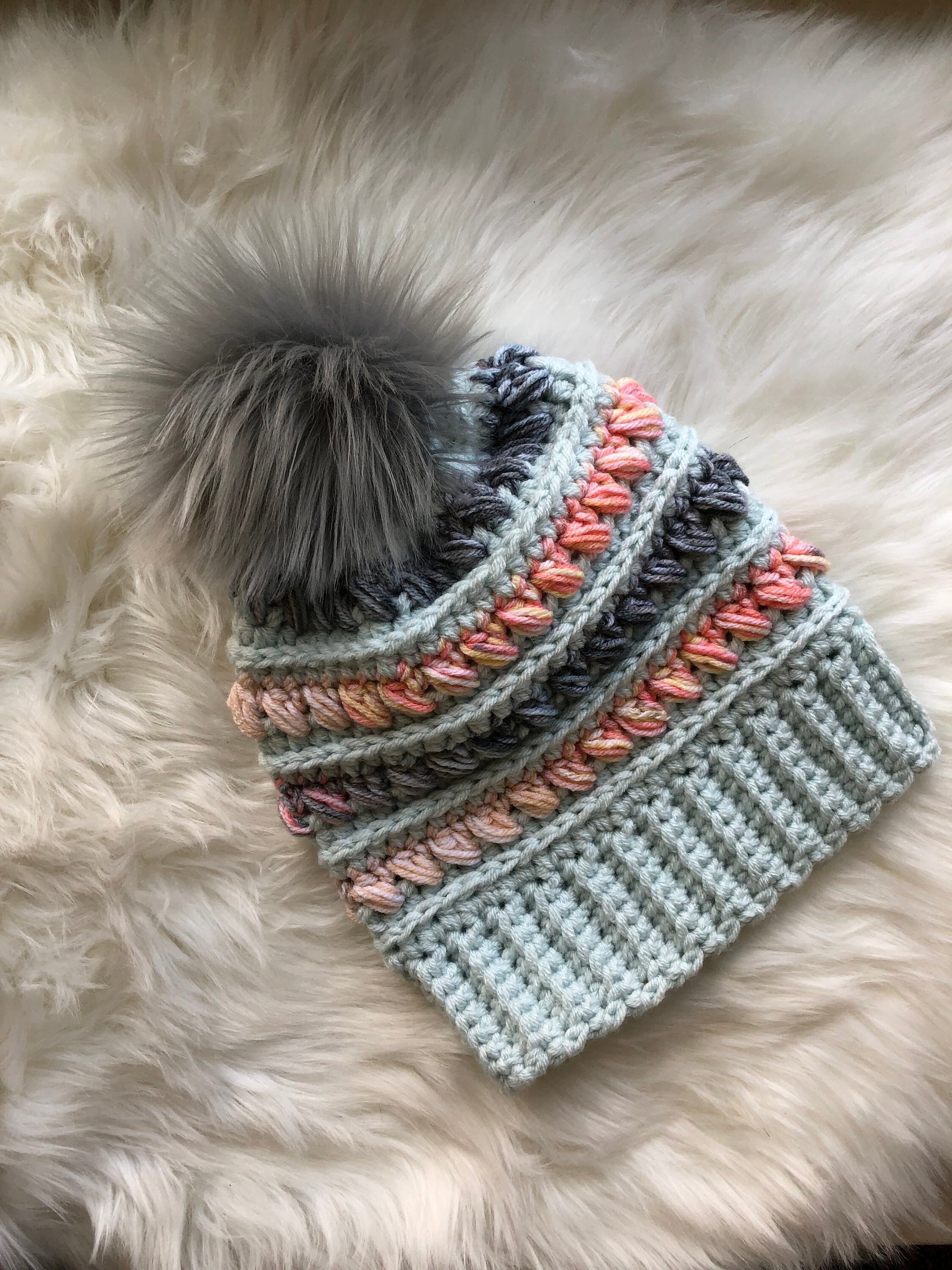 Mountain Ridge Beanie Crochet Pattern 