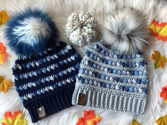 Mountain Ridge Beanie Crochet Pattern 